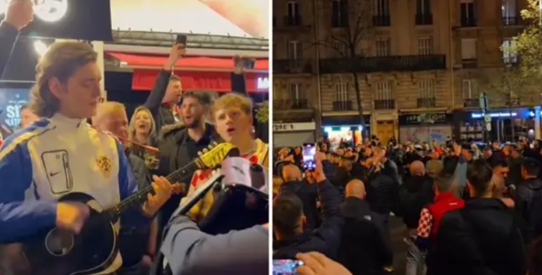 Hrvati navijači u Parizu