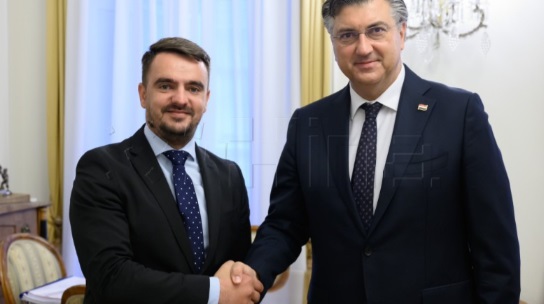 Davor Pranjić i Andrej Plenković / Foto: Agencija