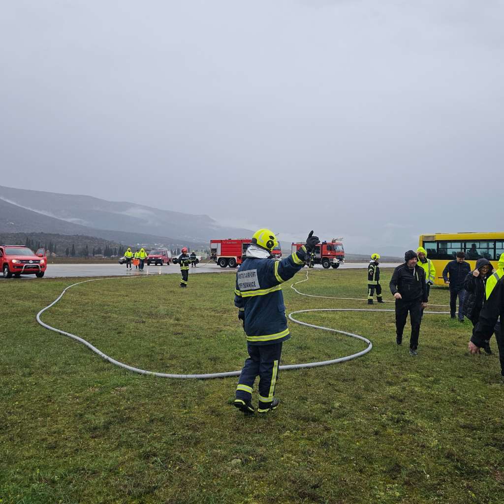 Vježba u Zračnoj luci Mostar