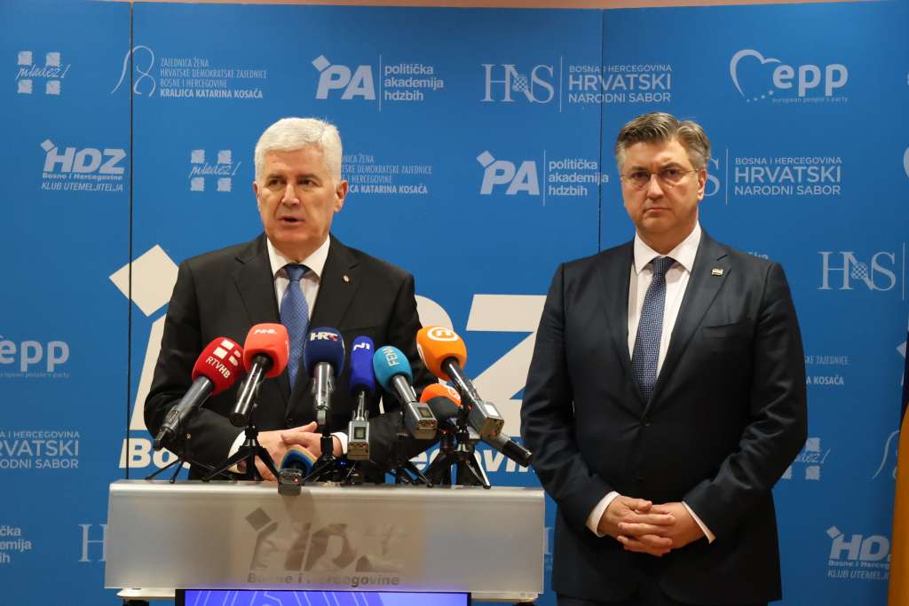 Dragan Čović i Andrej Plenković / Foto: Fena