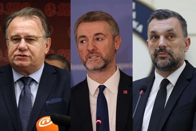 Nermin Nikšić, Edin Forto, i Elmedin Konaković / Foto Fena