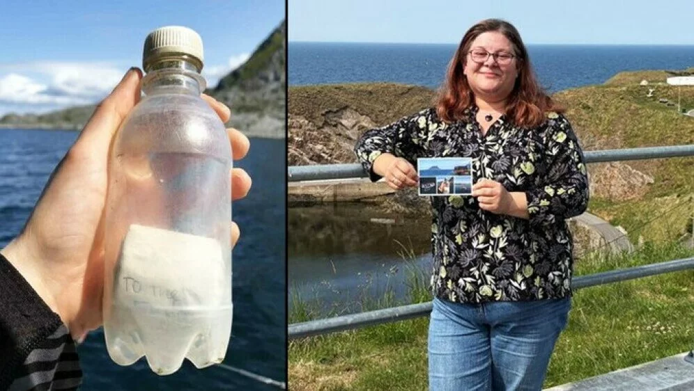 Alaina Beresford i njezina poruka u boci Foto: X / Screenshot