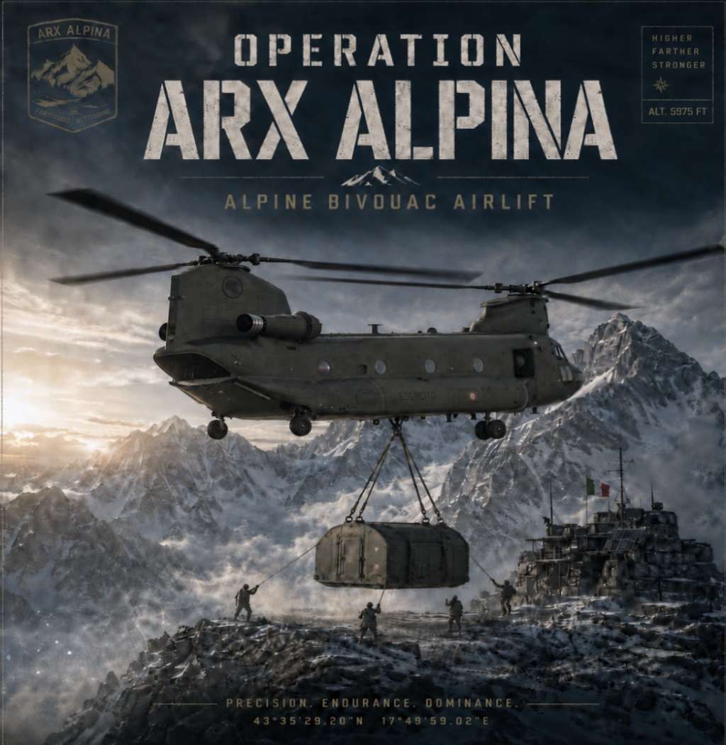 Operacija ‘Arx Alpina’: Helikopterski transport i postavljanje novog planinarskog bivka na Prenju Operacija ‘Arx Alpina’: Helikopterski transport i postavljanje novog planinarskog bivka na Prenju