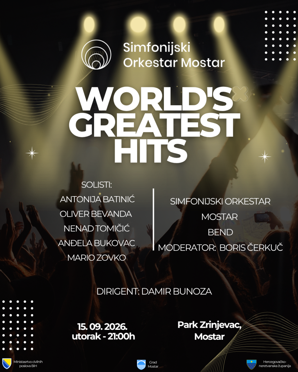 Koncert Simfonijskog orkestra Mostar ‘World’s Greatest Hits’ Koncert Simfonijskog orkestra Mostar ‘World’s Greatest Hits’